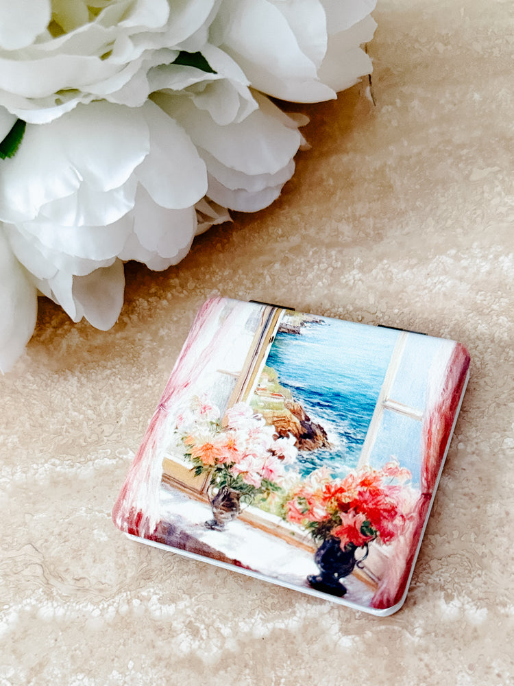 Mediterranean View Pocket Mirror