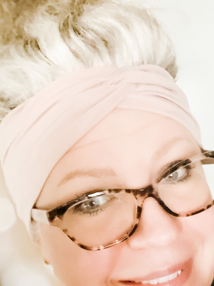 Handmade Blush Headband With or Without Buttons