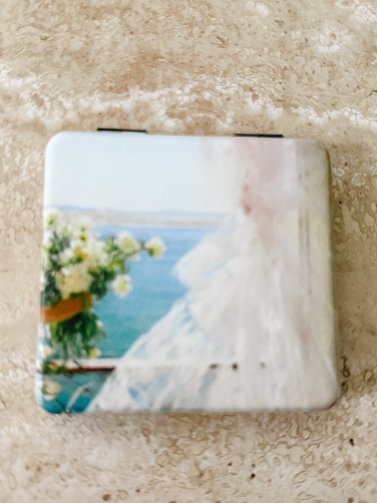 Summer in the French Riveria Pocket Mirror
