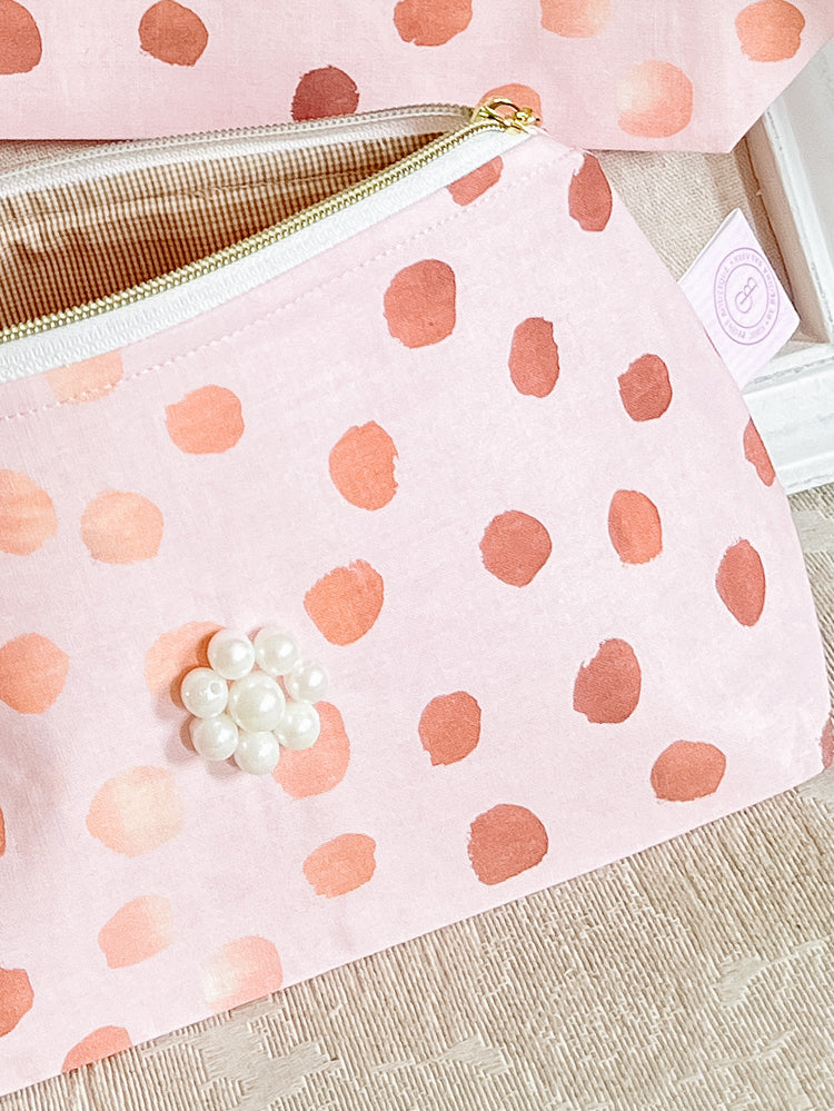 Pink Leopard Cosmetic Bag