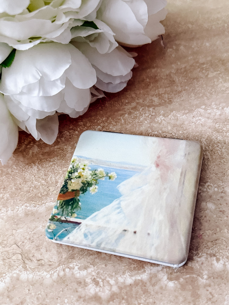 Summer in the French Riveria Pocket Mirror