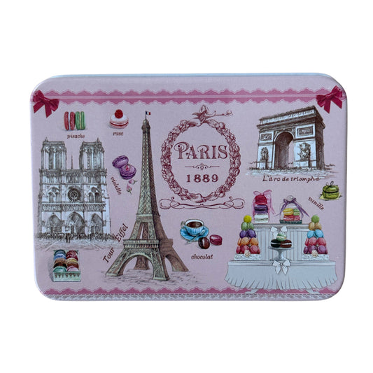 Savon Lavande de Marseille Soap with Olive Oil & Shea Butter in Pink Tin 3.52 oz