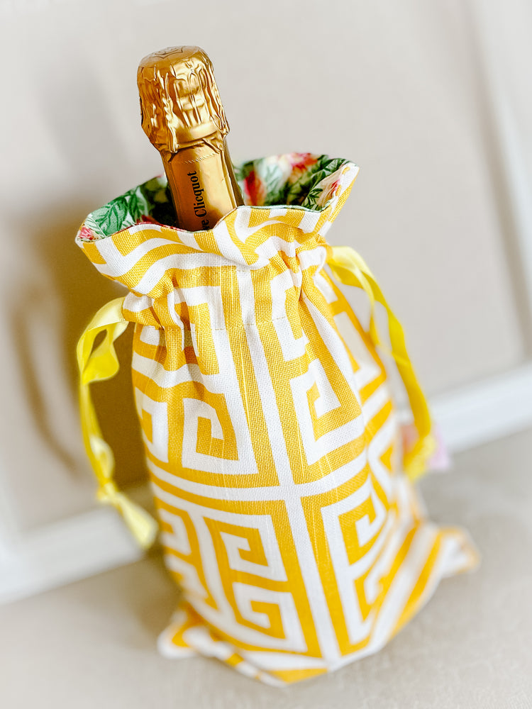 Garden Lattice Wine or Champagne Bag