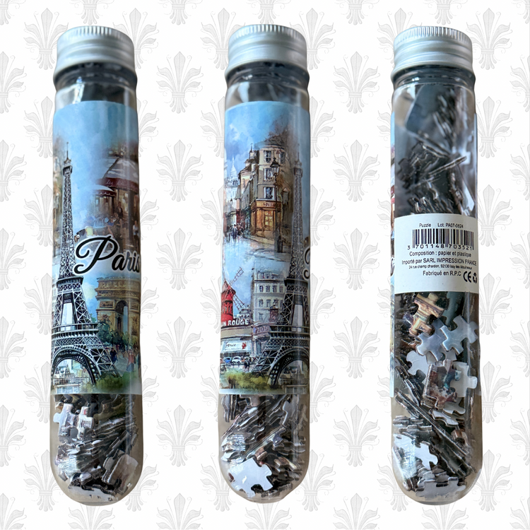 Mini Paris Puzzle in Test Tube – Imported from France