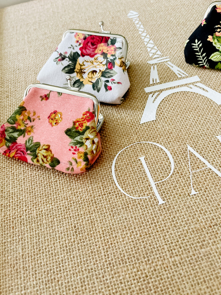 Vintage Floral Kiss Lock Mini Bags