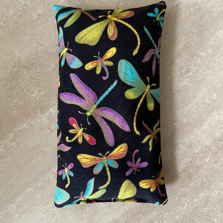 Dragonfly Lavender Hot/Cold Pack in Small, Large, Rectangular or C-Shape/Neck Style