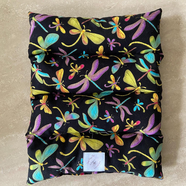 Dragonfly Lavender Hot/Cold Pack in Small, Large, Rectangular or C-Shape/Neck Style