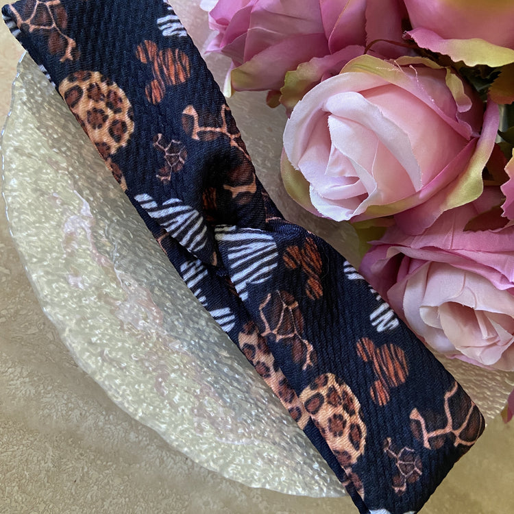 Mickey animal print headband