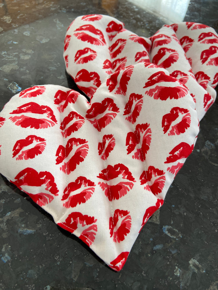 Handmade Heart Shaped Lavender Hot/Cold Pack in Small or Large