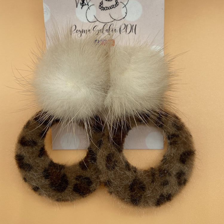 Bold & beautiful leopard print earrings