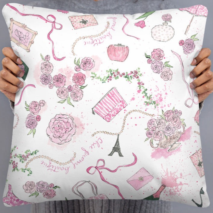 Chic Peony Basic Pillow