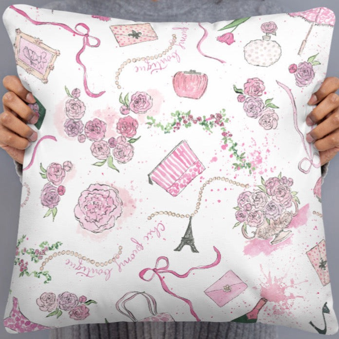 Chic Peony Basic Pillow