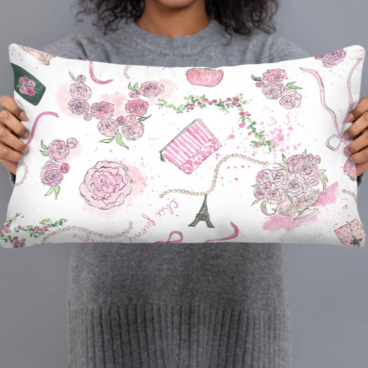Chic Peony Basic Pillow