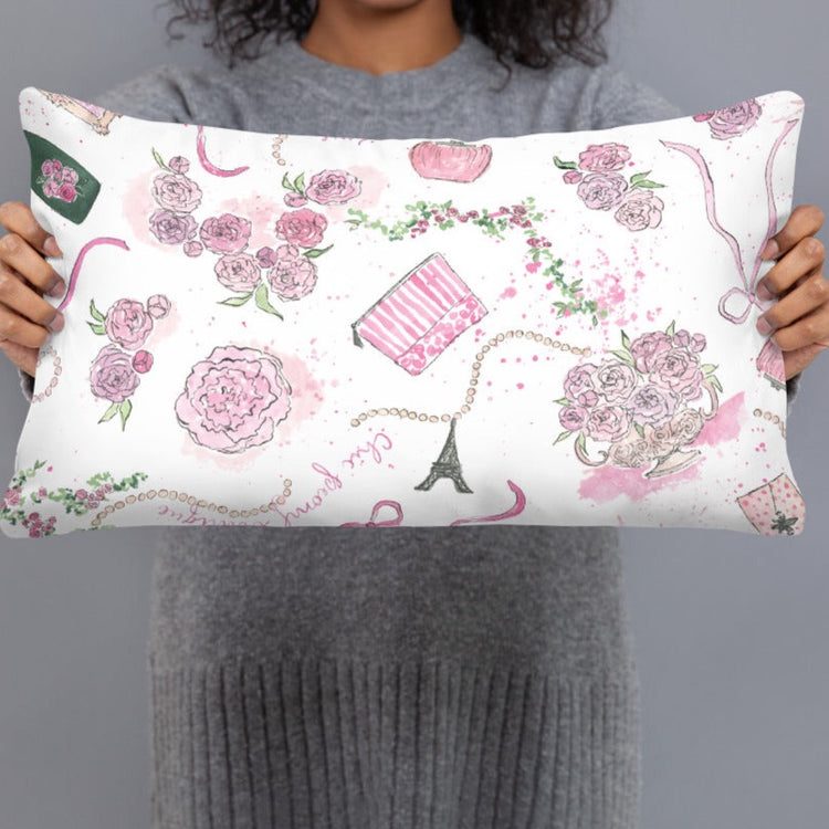 Chic Peony Basic Pillow