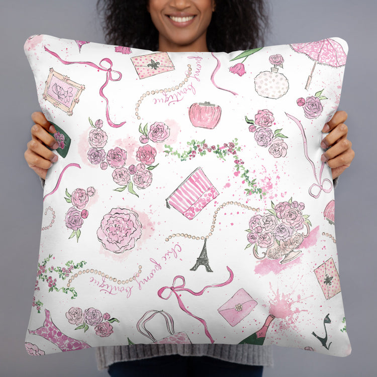 Chic Peony Basic Pillow