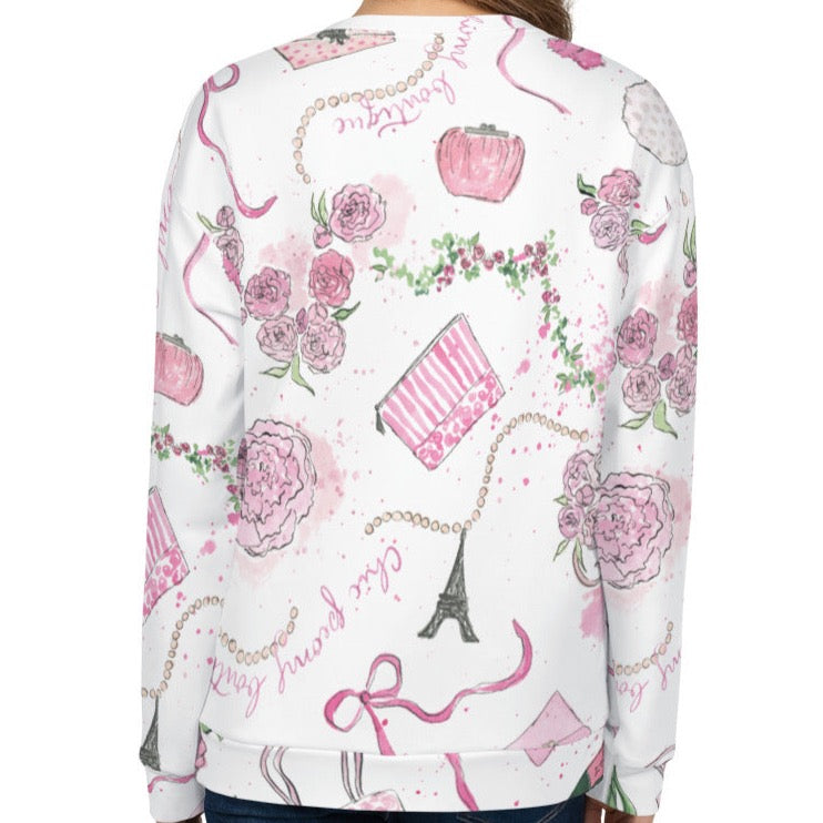 Chic Peony Unisex Sweatshirt