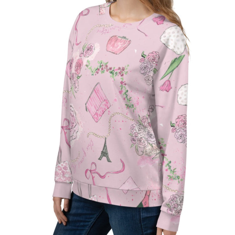 Chic Peony Unisex Sweatshirt