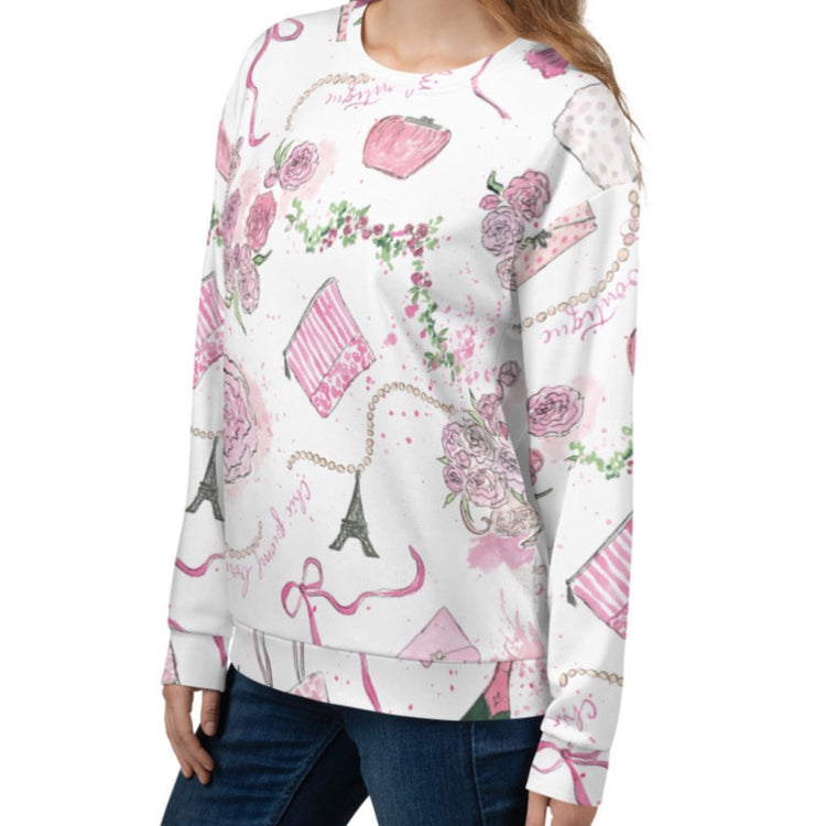 Chic Peony Unisex Sweatshirt