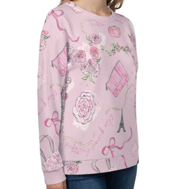 Chic Peony Unisex Sweatshirt