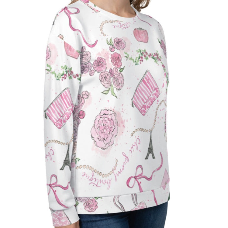 Chic Peony Unisex Sweatshirt