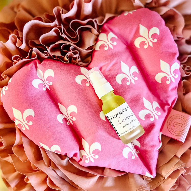Lavender or Peony Scented Hot Pack with Nourishing Body Oil