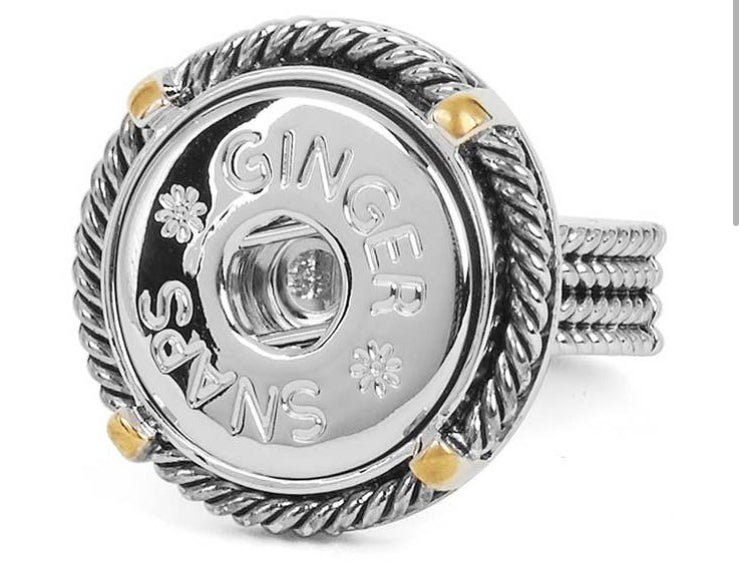 Ginger Snap Mixed Metal Spur Ring