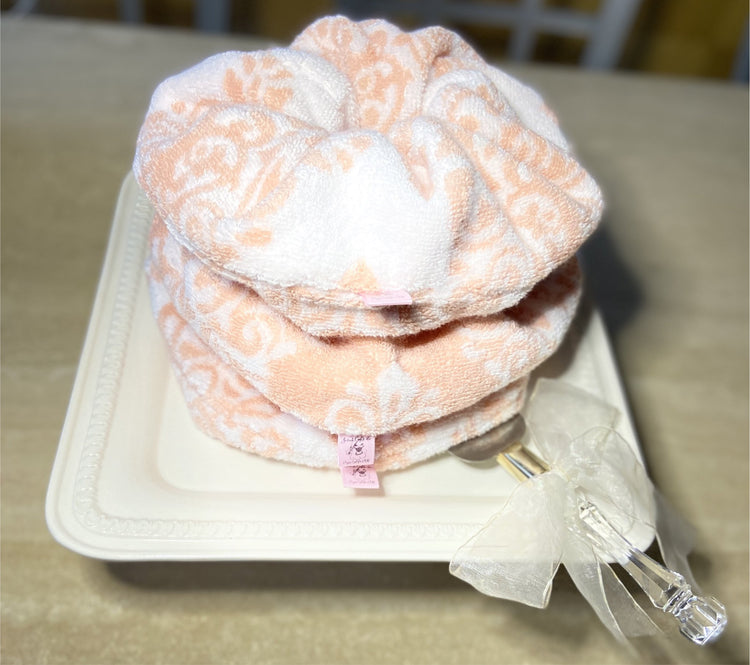 mega luxurious towel scrunchies