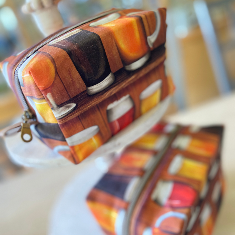 craft beer toiletry/cosmetic bag