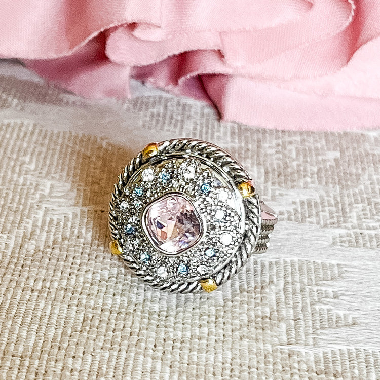 Ginger Snap Mixed Metal Spur Ring