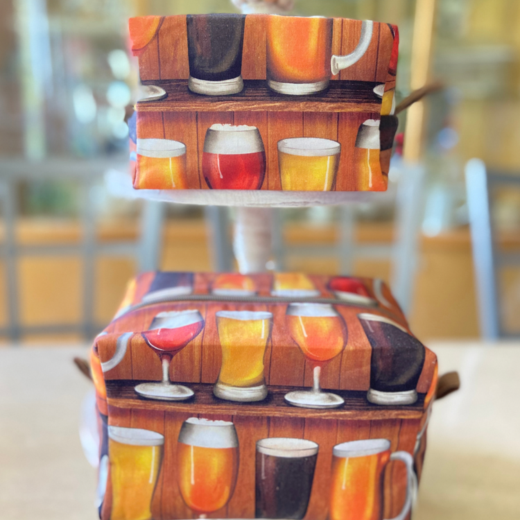 craft beer toiletry/cosmetic bag