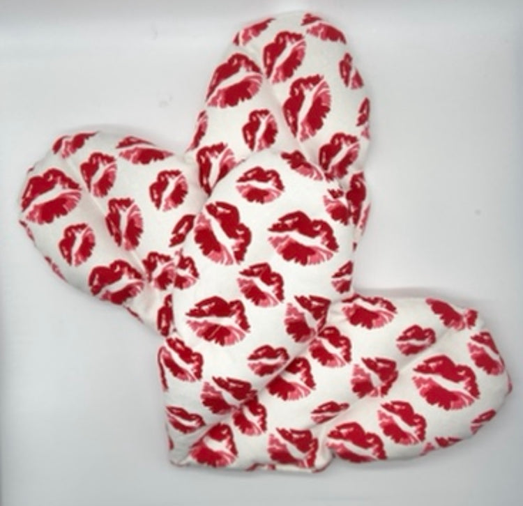 Handmade Heart Shaped Peony Scented Hot/Cold Pack with or Without Oil in Small or Large Gift Set