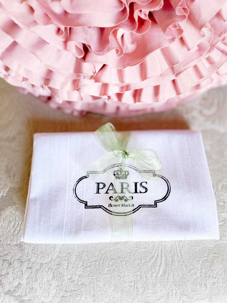 Hand Stenciled French Themed 100% Cotton Towels