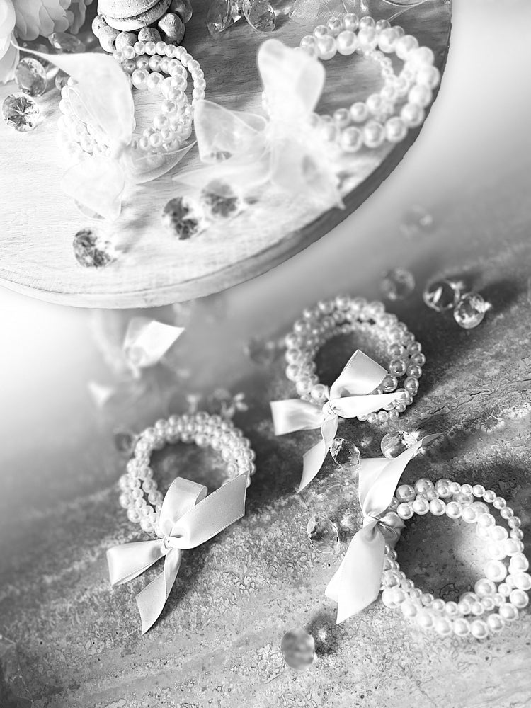 A Trio of Pearl Stretch Bracelets