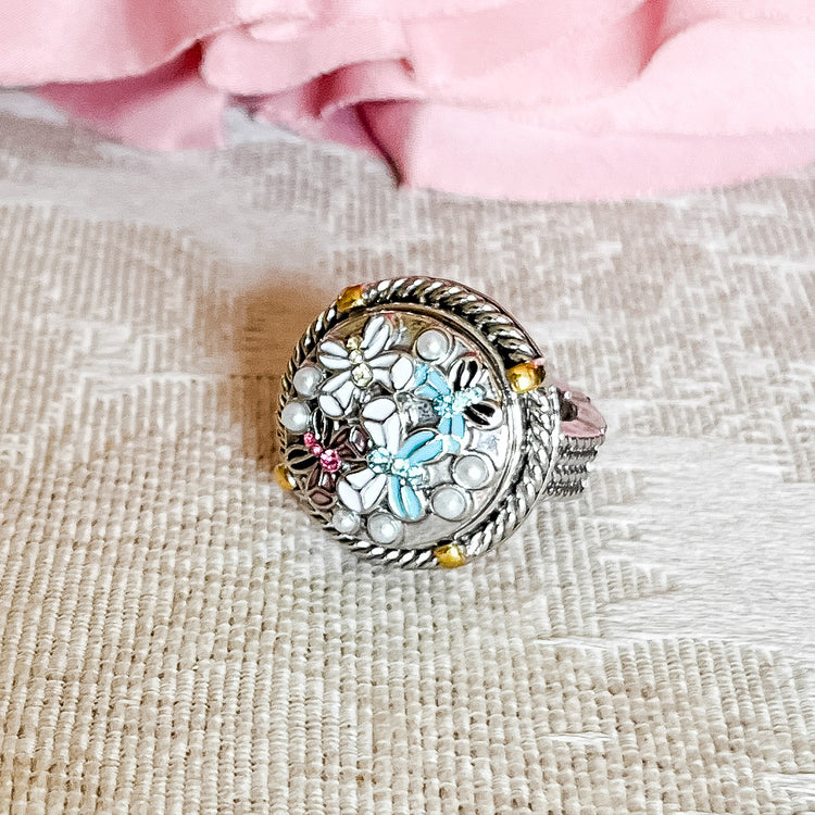 Ginger Snap Mixed Metal Spur Ring