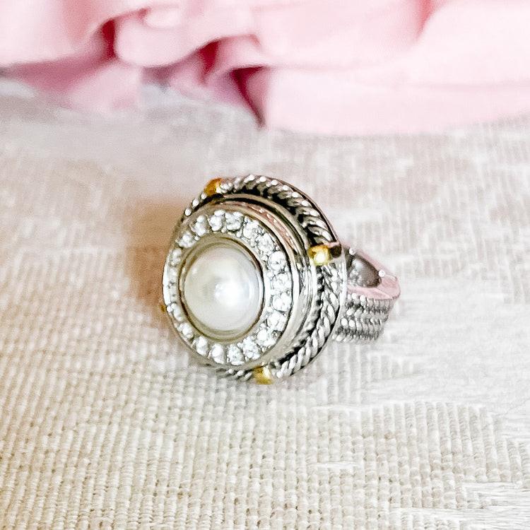 Ginger Snap Mixed Metal Spur Ring