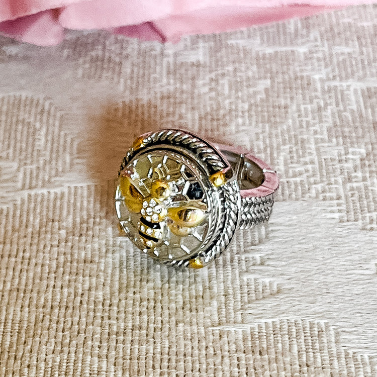 Ginger Snap Mixed Metal Spur Ring