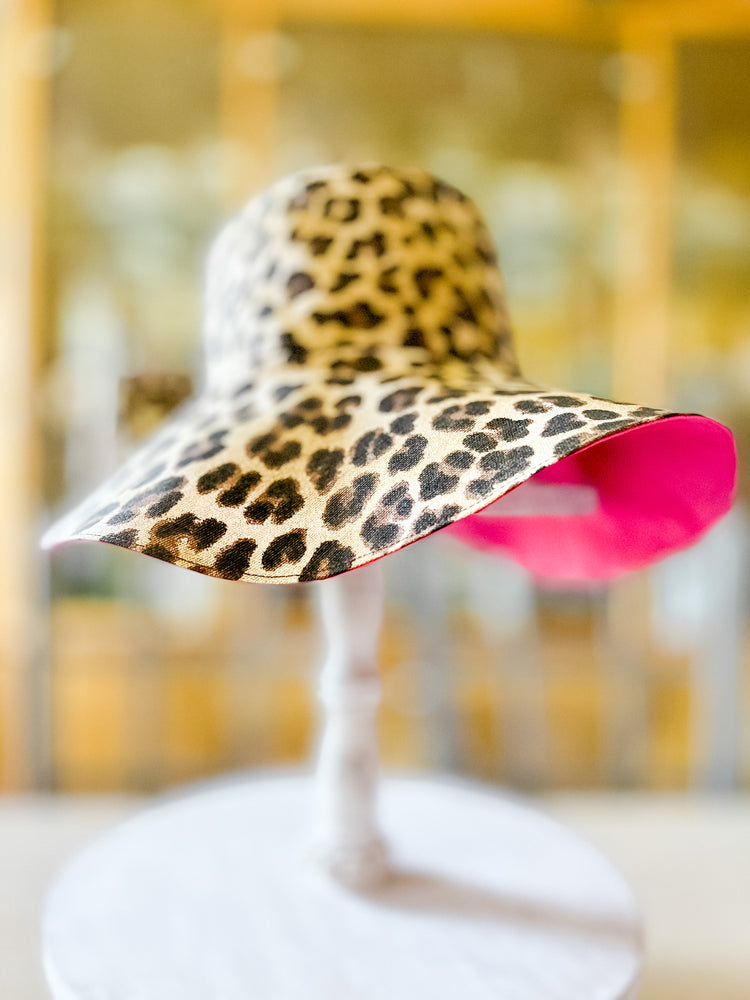 Chic Leopard Floppy Sun Hat