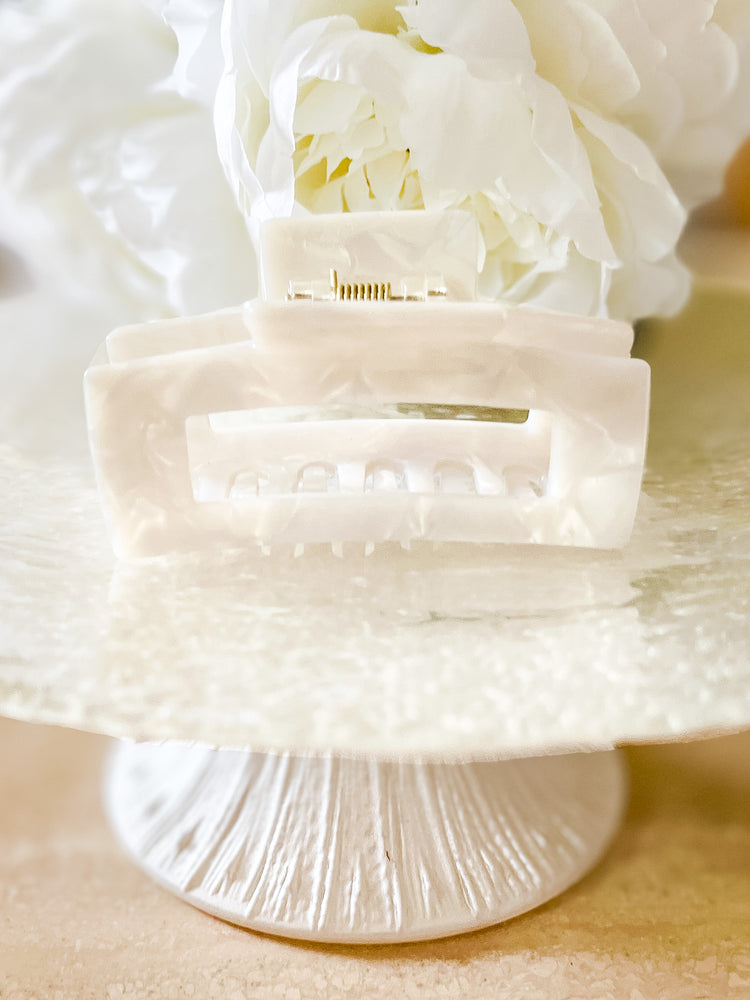 Chic Rectangular Acetate Hair Clips