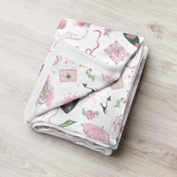 Throw Blanket Featuring Exclusive Chic Peony’s Design