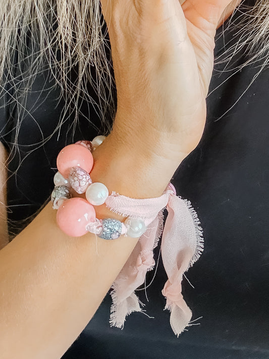 The Rosé Chiffon Bracelet