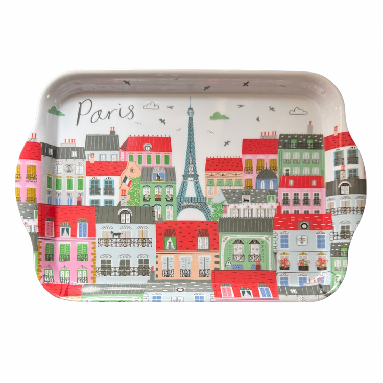 Paris City of Light Melamine Tray | Eiffel Tower Parisian Decor