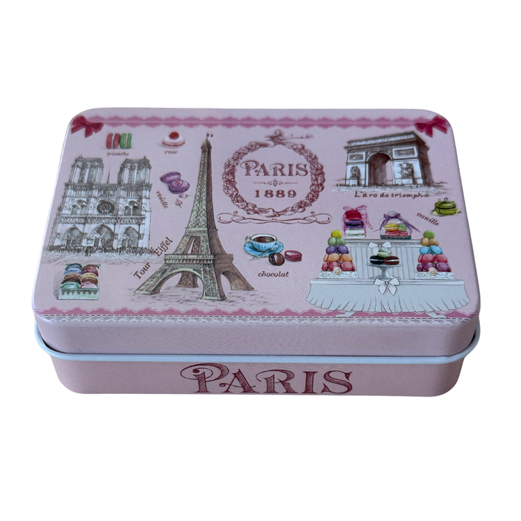 Savon Lavande de Marseille Soap with Olive Oil & Shea Butter in Pink Tin 3.52 oz