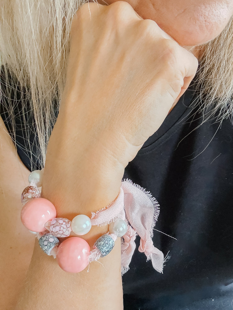 The Rosé Chiffon Bracelet