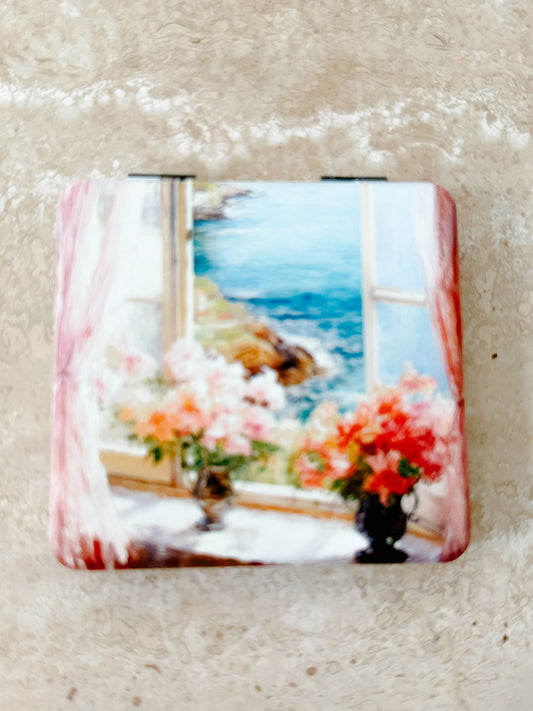 Mediterranean View Pocket Mirror