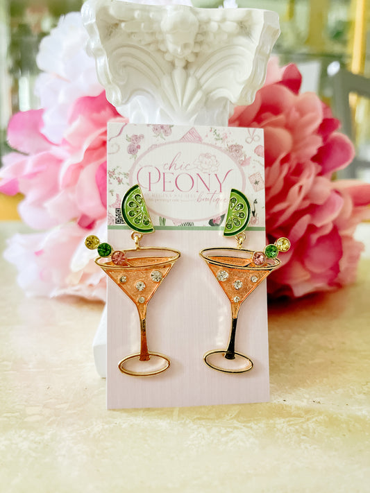 Martini Cocktail Earrings