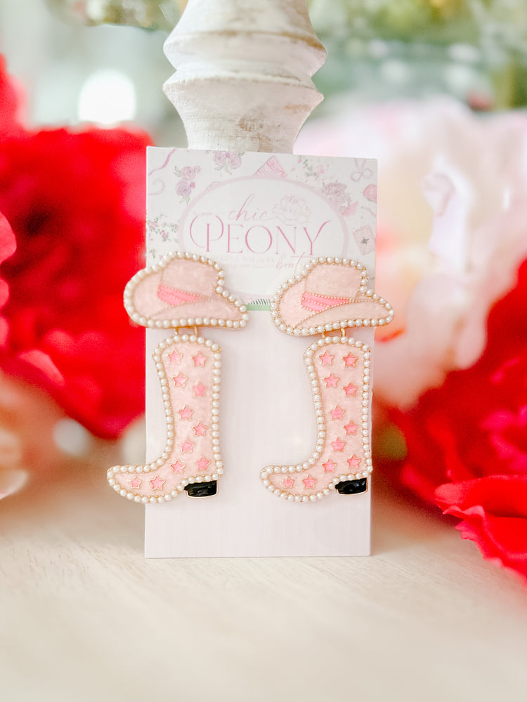 Pink Cowgirl Earrings