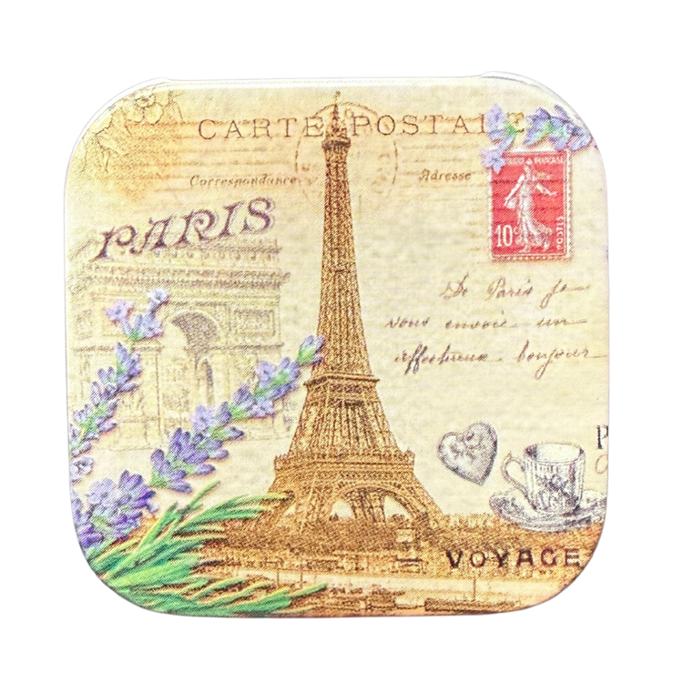 Savon Lavande (Lavender) Soap in Collectible Vintage Tin – Olive Oil French Soap from Provence – Travel Size Paris Gift (0.88 oz) (Copy)