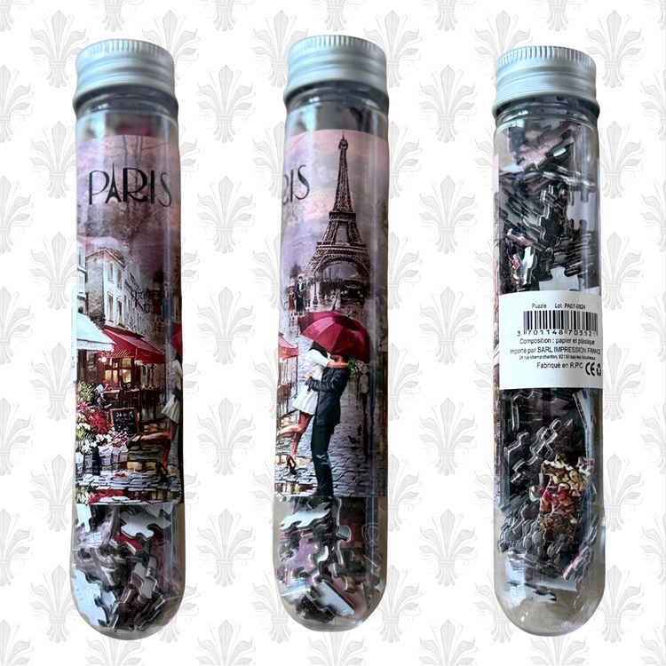Paris Lovers Mini Puzzle in Test Tube – Imported from France