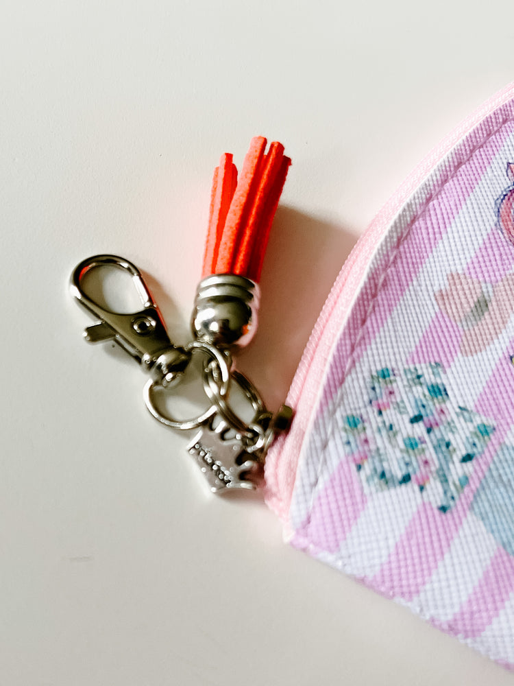 Make it Lovely Zipper Bag with Clip & Tassel