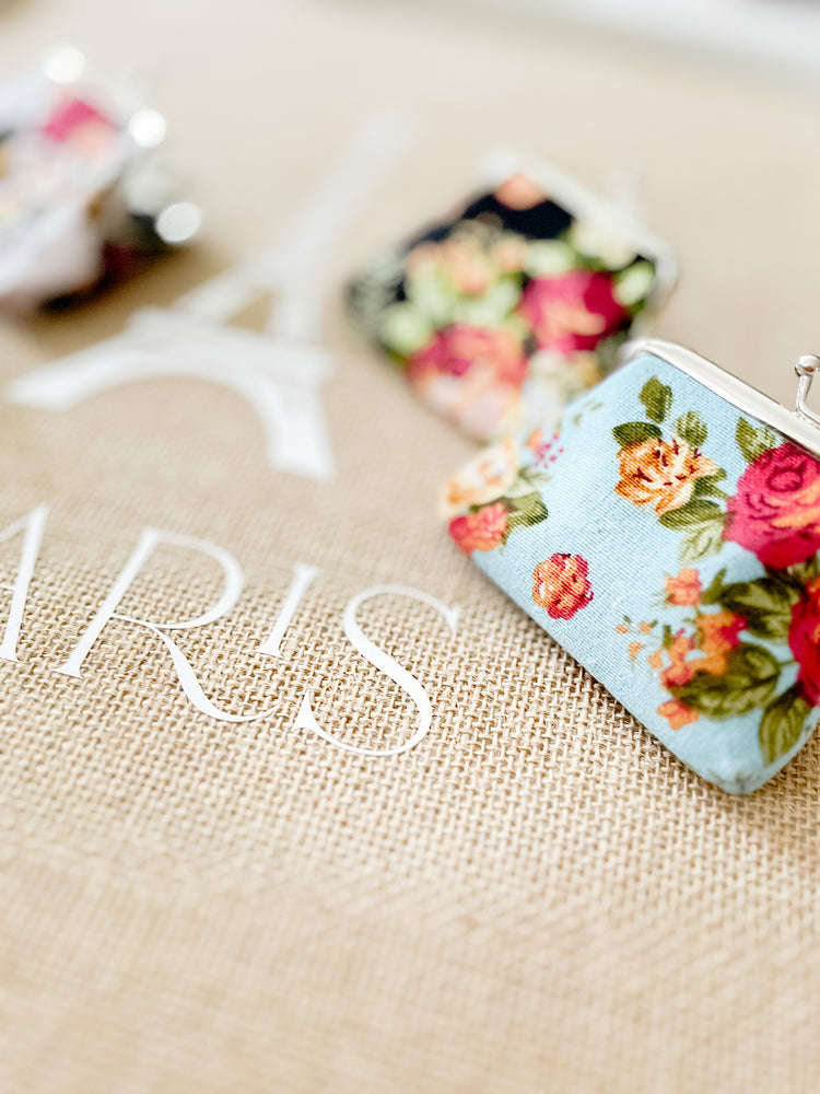 Vintage Floral Kiss Lock Mini Bags